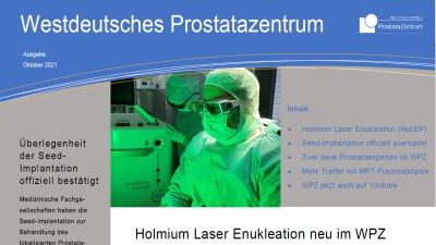 Westdeutsches Prostatazentrum gibt neuen Newsletter heraus